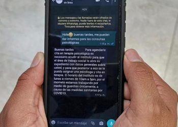 Ofrece Inmujer consultas sicológicas y legales a través de WhatsApp