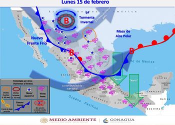 Advierten bajará clima hasta -7º C