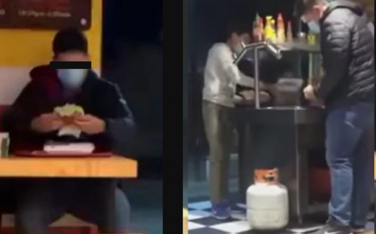 Hombre se lleva comida de restaurante en mochila; lo bautizan como ‘Lord Tupper’ (VIDEO)