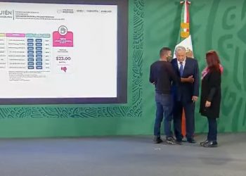 Un ‘colado’ llega hasta López Obrador en la mañanera