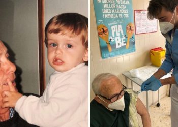 Un joven enfermero vacunó a su abuelo contra el Covid: «Una de las cosas más grandes que me ha pasado nunca»