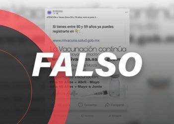 No ha comenzado en México el registro de vacunación para personas de entre 50 y 59 años