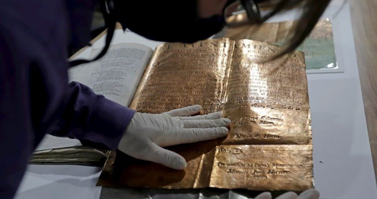 Una hoja de oro en Puebla revela secretos históricos del México posterior a la Independencia
