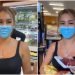 Video: Influencer se pinta cubrebocas para entrar a un supermecado; podría ser deportada