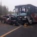 Chocan autobús de pasajeros y camioneta en Veracruz; hay 2 muertos y 6 heridos
