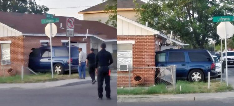 Se mete a casa con todo y su camioneta