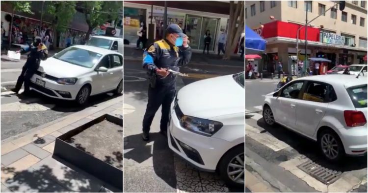 Un conductor atropella a policía que levantaba infracción en CdMx | VIDEO