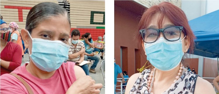 Personas vacunadas recomiendan seguir cuidándose del Covid