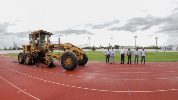 Pone en marcha Sanmiguel renovación de pista de tartán