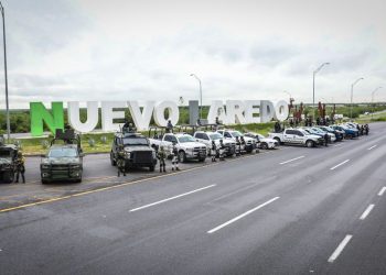 Refuerzan operativo de seguridad carretera Nuevo Laredo-Monterrey