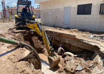 Cortarán el agua por reparación de tubería