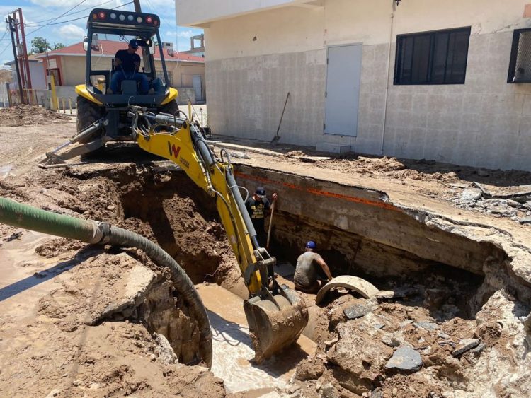 Cortarán el agua por reparación de tubería