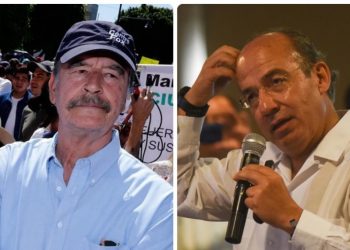 Fox y Calderón celebran baja participación ciudadana en la consulta popular