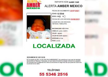 Hallan a bebé robada en Tamaulipas; engañaron a su mamá por redes sociales