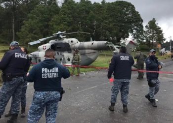 Helicóptero donde iba Secretario de Gobierno de Veracruz se desploma; está estable