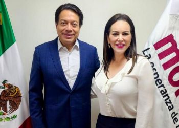 Se reúne Carmen Lilia con Mario Delgado