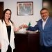 Carmen Lilia establece acuerdo con el director nacional de aduanas