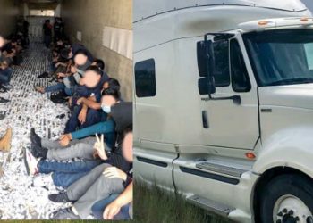Rescatan de tráiler a 120 inmigrantes