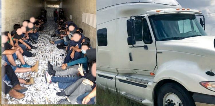 Rescatan de tráiler a 120 inmigrantes