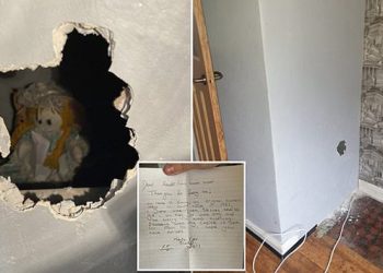 ‘Apuñalarlos a muerte fue mi elección’: Halla muñeca y siniestra carta en las paredes de su nueva casa