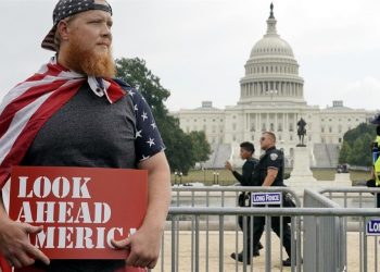 Resguardan Capitolio por concentración de trumpistas