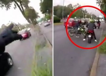 Víctima graba cómo se roban su motocicleta en la CDMX