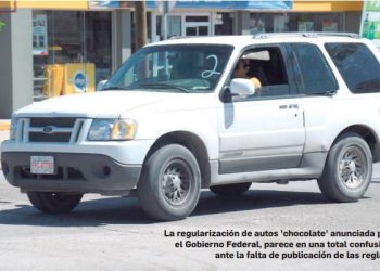 Publican decreto de autos ‘chocolate’, pero sin reglas
