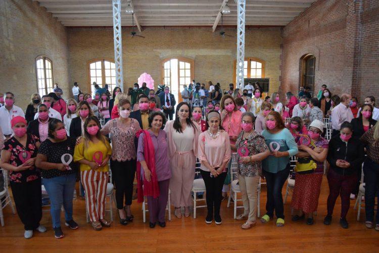 Refrenda la alcaldesa su apoyo a las mujeres en la lucha contra el cáncer