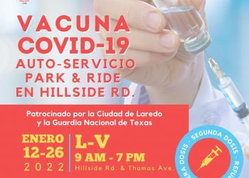 Vacunan a niños mayores de 5 años, en el Park and Ride