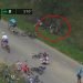 Ciclista francés sufre brutal caída en plena competencia