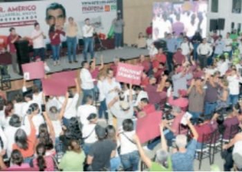 Anuncian cierre de campaña de Américo en Nuevo Laredo