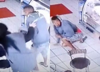 Mujer golpea a acosador por ponerle la mano en el muslo y se hace viral | VIDEO