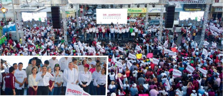 Cierra campaña Américo Villarreal en Nuevo Laredo