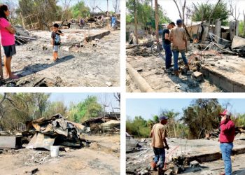 Afectados por incendio llaman a la solidaridad