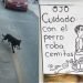 «Cuidado con el perro»; lomito se hace viral… ¡por robar cemitas!