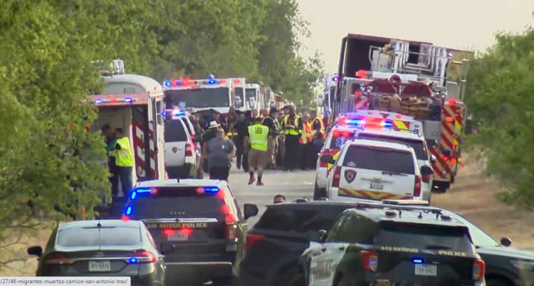 50 migrantes mueren en un camión en Texas: investigan el caso como tráfico humano