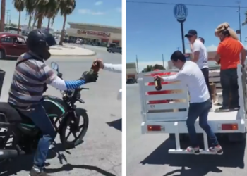 Día del Padre: Jóvenes regalaron caguamas en Torreón