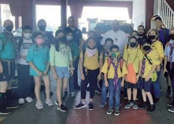 Grupo de Scouts realizan campamento en Protección Civil