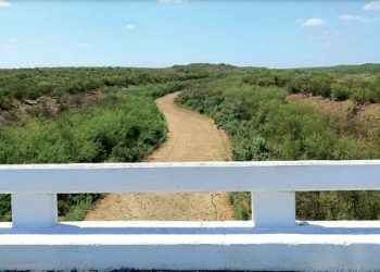 Reportan ganaderos ya seco el río Salado