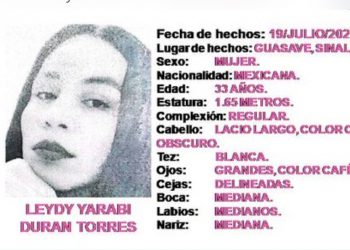 Encuentran sin vida a Leydy Yarabi en Sinaloa; tenía cinco días desaparecida