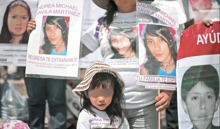 Desaparecen a diario 14 menores de edad en el país