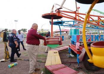 Protección Civil revisa juegos mecánicos de Expomex