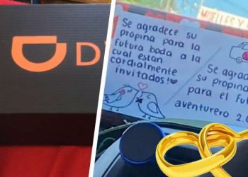 ¡Que sean felices! DiDi entrega regalo de bodas a conductor en Tampico tras pedir propina
