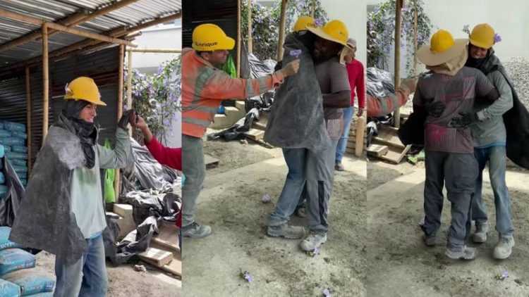 Albañiles organizan vals con canción de Chayanne