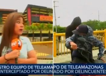 “¿Nos van a robar en vivo?”: ladrones intentan asaltar a reportera en plena transmisión