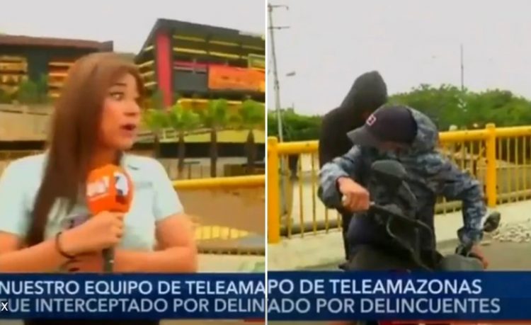 “¿Nos van a robar en vivo?”: ladrones intentan asaltar a reportera en plena transmisión