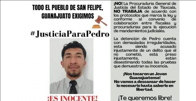 Pedro fue detenido por un homicidio en Tlaxcala cometido a 400 kilómetros de donde trabajaba