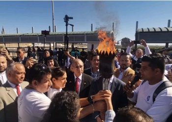 Cruza esta frontera la Antorcha Guadalupana