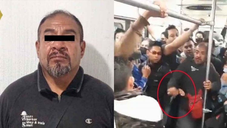 Con esta arma usuario atacó a pasajeros en Metro Chabacano; riña inició por acoso