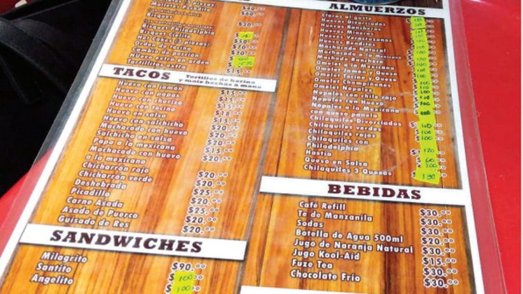 Suben precios restaurantes